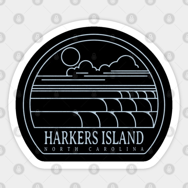 Harkers Island, NC Summertime Vacationing Sticker by Contentarama